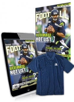 Beckett Football 1 Year Print Subscription + 3 month Football Digital Subscription+ T shirt Beckett Football 1 Year Print Subscription + 3 month Football Digital Subscription+ T shirt