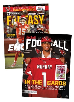2019 Fantasy Football Draft Guide + 1-year Beckett Football Subscription