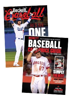 2019 Beckett Baseball Card Price Guide #41 + 1-year Beckett Baseball Subscription.