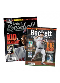 1 Year Beckett Sports Cards Monthly + 1 Year Beckett Baseball Subscription Offer 1 Year Beckett Sports Cards Monthly + 1 Year Beckett Baseball Subscription Offer