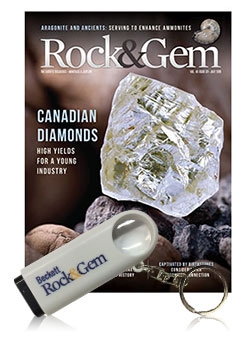 Rock & Gem 1-year Print Subscription + Free Magnifying Glass Keychain Rock & Gem 1-year Print Subscription + Free Magnifying Glass Keychain