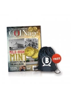 Beckett COINage 1 Year Print Subscription + Sling Bag Free Beckett COINage 1 Year Print Subscription + Sling Bag Free