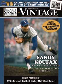 Sports Collectibles Vintage #146 June 2003 - Sandy Koufax