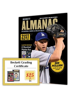 Free Grading Certificate With Baseball Almanac #21
