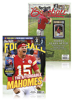 A 1-year subscription to Beckett Football & Beckett Baseball for just $69 A 1-year subscription to Beckett Football & Beckett Baseball for just $69