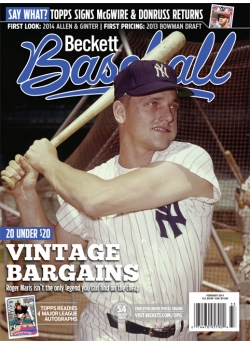 Beckett Baseball 95 February 2014 Roger Maris