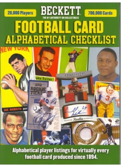 Football Card Alphabetical Checklist No. 5