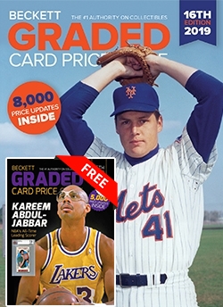 Free Beckett Graded Card Price Guide #15 with Graded Card Price Guide #16