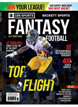 CBS Sports & Beckett Sports Present Fantasy Football-2 2017 LE'VEON BELL Cover Print Issue