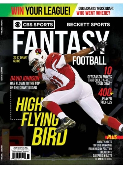 CBS Sports & Beckett Sports Present Fantasy Football-2 2017 DAVID JOHNSON Cover Print Issue