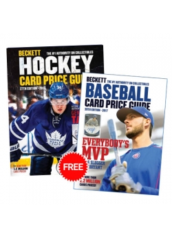 Purchase Beckett Hockey Price Guide #27 and get Baseball Card Price Guide #39
