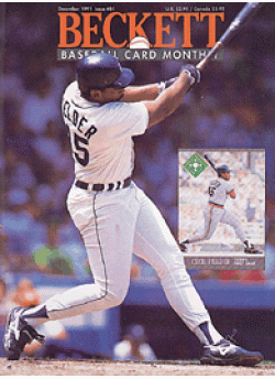 Baseball Card Monthly #81 December 1991