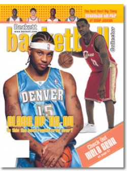 Basketball Collector #164 March 2004 - Carmelo Anthony & LeBron James