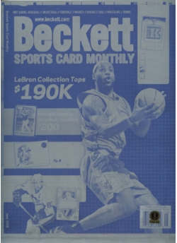 LeBron James Sports Card Monthly Complete Set of Four Printing Plates