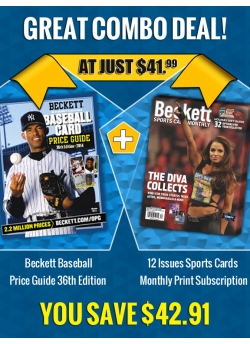 Beckett Baseball Price Guide 36th Edition PLUS 12 Issues SCM Print Subscription