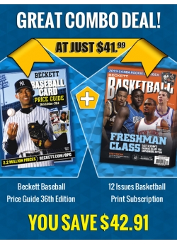 Beckett Baseball Price Guide 36th Edition PLUS 12 Issues  Basketball Print Subscription